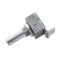 Nidec Components REC16K25-201 Incremental 25 P/R resolution, manual optical, square wave, 16mm square, pin header, detent feel, single shaft with push switch