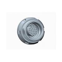Amphenol LTW SLKD-16EEFS-GCP-001 Circular Push Pull Connectors FLOS+, K Series D Size, Metal, 6A, 16 pins, Female Connector, Female Contact, Circular, Push Pull, Solder, Receptacle, Front Fastened, Panel Thickness 8, IP68