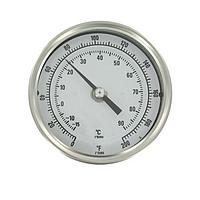 Dwyer BTLRN37210D Bimetal Thermometer for Hard-to-Reach Areas, Optional Handle (93 °C, 1/2 in, NPT Male, 72 in)