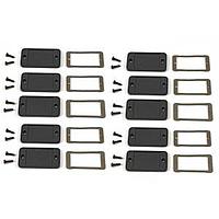 Hammond Manufacturing 1457CEP-10 Extruded End Panel & EMI/RFI Gasket Kit,10 Pack