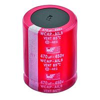 Wurth Elektronik 861101483006 Aluminum Electrolytic Capacitors WCAP-AIL8 150uF 450V 20% Snap In
