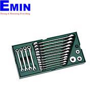 SATA 09908/09925 19PC. DOUBLE RATCHETING COMBINATION WRENCH SET (METRIC)