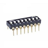 NKK Switches JS0108AP4-S DIP Switches 8 POS SLIDE DIP PC 25mA STICK-TUBE