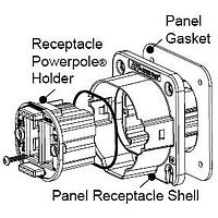Anderson Power Products 115129P1 Accessories MP SPEC PAK PNL MNT RCPT GASKET