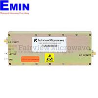 Fairview  FMAM5036 40 dB Gain High Power High Gain Amplifier at 10 Watt Psat Operating From 1 GHz to 2.5 GHz with 46 dBm IP3 and SMA