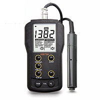 HANNA HI8734 Three Range TDS Portable Meter (0.0-199.9mg/L(ppm); 0-1999mg/L(ppm); 0.00-19.99g/L(ppt))