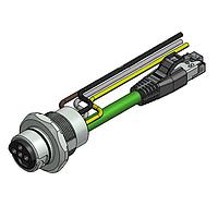 Amphenol CONEC 57-02812 Ethernet Cables / Networking Cables ENP-17-1-FSPST3PEDBU4-V4-45S-RS8.33-2/2/G6/150/034