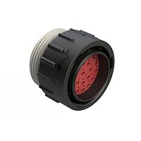 Amphenol SINE Systems ATM04-08PB-SR1GY Automotive Connectors 8-Way Receptacle, Male Connector with B Position Key with  Strain Relief End Cap