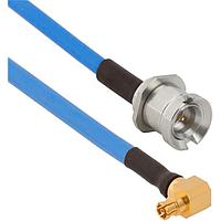 Amphenol SV Microwave FRSMPM-085-MBSMP-120 RF Cable Assemblies SMPM R/A F SMP M BKHD 12"Cable