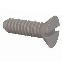 Essentra Components 020440A037 Slotted Countersunk Screw 82 Slotted CSK Screw, #4-40 Thread, 3/8 Lg