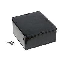 Hammond Manufacturing 1591UF2SBK Flanged Enclosure ABS w/Bottom Flange 4.7x4.7x2.2" Black