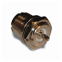 Amphenol RF 182320 Connectors UHF STRT JCK, SOLDER CUP, 50 OHM, BLKHD