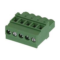 Molex 39533-7005 Plugs 5.08MM EURO PLUG VER UG VERT RWE GRN 5CKT