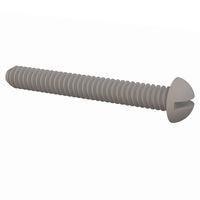 Essentra Components 010440R087 Round Slotted Round Slotted Screw, #4-40 Thread, 7/8 Lg