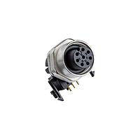 Amphenol LTW MSAS-04PFFR-SF7003 Sensor Cables / Actuator Cables M12 Circular Metric Connector, A Code, Metal, 4A, 04 pins, Female Connector, Female Contact, Hexagonal, M12*1.0, Screw Thread, PCB 90 , Receptacle, Front Fastened, IP67 Mated