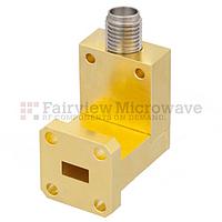 Fairview  FMMT3005 Zero Biased Waveguide Detector WR-28 to SMA Female and Negative Video Out From 26.5 GHz to 40 GHz Ka Band, UG-599/U Square Cover Flange