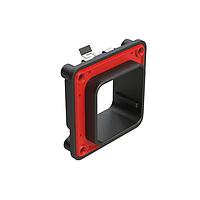 Amphenol SINE Systems ARBF-2D Accessories Interface Flange for 48, 60 Position Receptacles, Keyed D, Black