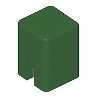 Diptronics KTSC-61G Cap, Square 6X6 SQ GRN CAP