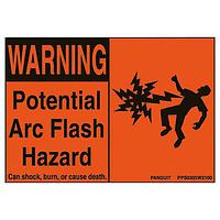 Panduit PPS0305W2100 Safety Sign Adh Sign Polyester Warning Arc F
