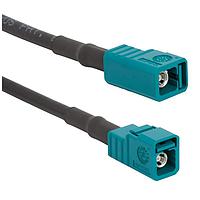 Amphenol RF 095FJZFJZSGM500 RF Cable Assemblies FAKRA Straight Jack G-58 Cable, 5 Meters