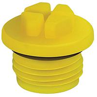Essentra Components 498547 Threaded O-Ring M32 x 1.5 O-Ring Threaded Plug:HDPE Yellow
