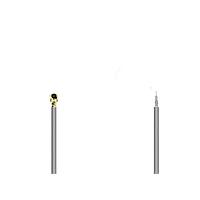 GCT (Global Connector Technology) CABLE 084 RF-250-0/0/0-E RF Cable Assemblies I-PEX MHF Plug 1.13mm blk cable Plain cut end, 250mm long