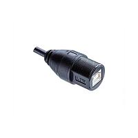 Amphenol LTW UA20ML-NBML-SA001 Type A to Type B USB, Type A 2.0, Plastic, 1.5A, Male Connector, Straight-to-Straight, Screw Thread, Overmolded Double Ended, Length 1000mm, IP67