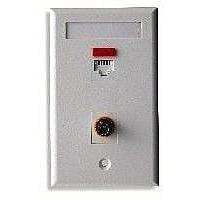 Molex 18400-0539 Wire Ducting & Raceways STREAMLINE WALLPLATE 2P W/LABEL-WHT