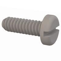 Essentra Components 010632P043 Pan Slotted Pan Slotted Screw, #6-32 Thread, 7/16 Lg