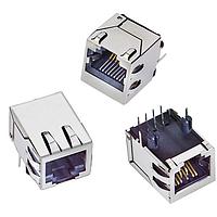 Stewart Connector SS-6466S-A-PG1 Modular Modular Jack  Standard  Horizontal (90)  6P 6C  NF Shielded