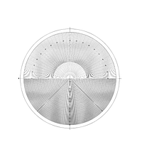 MITUTOYO 12AAM587 Overlay Chart For Meas Projector
