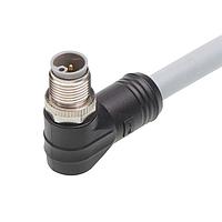 Molex 1205000222 Sensor Cables / Actuator Cables M12 Single-Ended Cordset 5 Poles Male (90) to Pigtail 14 AWG Gray 2.0m Lngth