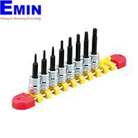 KTC TBT208TH T type tamper-proof torx bit socket set (1/4", 8pcs)