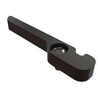 Wakefield Thermal 452E-150ULB-J Ejectors Ejector, 1.5" L, for 3U, 6061-T6 Aluminum, Left Hand, Black Anodize, Injection