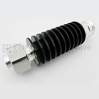 Fairview SA3D511-40 40 dB Fixed Attenuator 7/16 Male To 7/16 Female Up To 3 GHz Rated To 50 Watts With Black Aluminum Heatsink Body