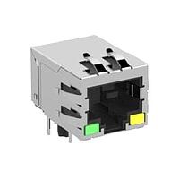 ERNI - TE Connectivity 203199 Magnetic Jack 8P 1PORT R/A RJ45 L2 PAN FLANGE 10/100