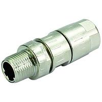 HARTING 21038811415 Connectors M12 Crimp Slim Dsgn 4pol D-coded male