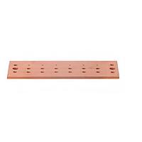 Wakefield Thermal SCGB-3-T Ground Bars Ground Bar, 22 Holes, Copper, Tin, 10" L, 4" W, 0.25" H, 0.25" Thickness