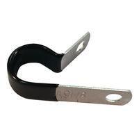 Essentra Components NE7 Cable Mounting & Accessories Clamp,Screw Mnt,Blk/Alum,7/16 in Hold