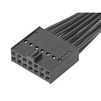 Molex 219658-1144 Rectangular Cable Assemblies Female-Female (OTS) Cbl Assy Dual Row 600mm Tin Plating 14 Ckt Blk