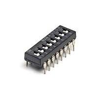 AMP Connectors - TE Connectivity ADF06T04 DIP Switches SW DIP SPST FLUSH 6POS T/H
