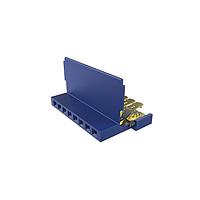 Amphenol FCI 65801-037LF Connectors Clincher™ Flex Connectors, Receptacle Assembly, Single Row, 8 Positions, 2.54mm (.100in) Pitch.
