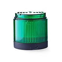 Auer Signal 910036405 Visual Module PC7DR LED rotating light module 24 V AC/DC green, black