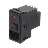 AMP Connectors - TE Connectivity PSLSXSBX0 Inlets 10A SINGLE FUSE SNAP IN