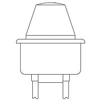 VCC 2623T5 Neon Panel Mount Indicators GREEN DIFFUSED 7/8" MOUNTING HOLE