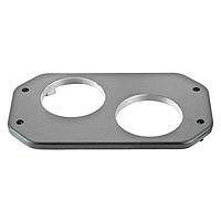 HARTING 19400489883 Headers & Wire Housings 48 HPR Cover Plate 2xM63 (M6 bolt)