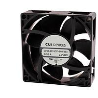 Same Sky (formerly CUI Devices) CFM-8015CF-120-213 Axial dc axial fan, 80 mm square, 15 mm, 12 Vdc, omniCOOL, 2000 RPM, 23.23 CFM