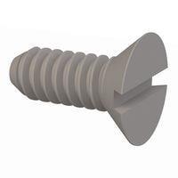 Essentra Components 020440A028 Slotted Countersunk 82 Slotted CSK Screw, #4-40 Thread, 9/32 Lg