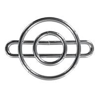 Qualtek Electronics 08245 Guard 25mm Wire Form Fan Guard, Bright Nickel Chrome Finish