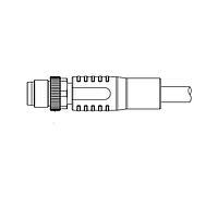 Same Sky (formerly CUI Devices) CDM815-03A-01MST-1M-67 Straight Male Plug Blunt Cut Cable 3 Pins 60 V 3 A Screw Copper Alloyx 1.0 1 M 24 AWG